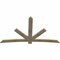 Ekena Millwork Alberta Rough Sawn Timber Gable Bracket, Douglas Fir, 96"W x 56"H x 2"D x 6"F, 14/12 Pitch GBW096X56X0206ALB00RDF - alternate 5